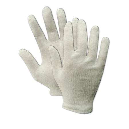 Magid Textile Gloves, White, Size L , 12 PK 671H